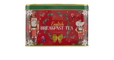 Boîte de thé rouge New English Teas Nutcracker English Breakfast