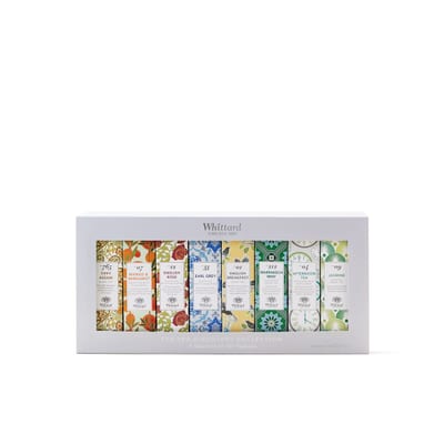 Whittards tea discovery-kollektion i en hvid æske
